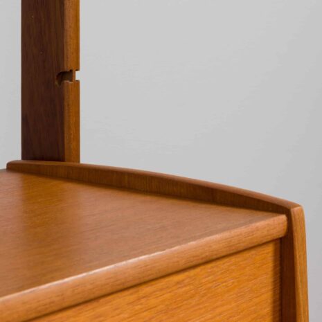 22115 Ergo bookcase free standing Scandinavian teak Wall unit by John Texmon and Einar Blindheim, Norway 1960s-12 Ergo bookcase free standing Scandinavian teak Wall unit by John Texmon and Einar Blindheim Norway s