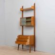Ergo bookcase free standing Scandinavian teak Wall unit by John Texmon and Einar Blindheim Norway s