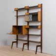 Scandinavian Ergo teak wall unit with a secretarie desk by Texmon and Blindheim Mobelfabrikk s