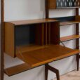 Scandinavian Ergo teak wall unit with a secretarie desk by Texmon and Blindheim Mobelfabrikk s