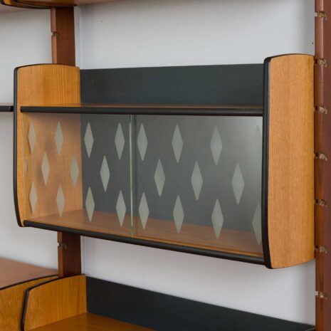 22116 Scandinavian Ergo teak wall unit with a secretarie desk by Texmon and Blindheim Mobelfabrikk, 1960s-31 Scandinavian Ergo teak wall unit with a secretarie desk by Texmon and Blindheim Mobelfabrikk s