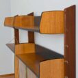 Scandinavian Ergo teak wall unit with a secretarie desk by Texmon and Blindheim Mobelfabrikk s
