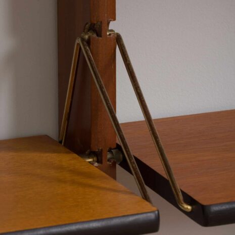 22116 Scandinavian Ergo teak wall unit with a secretarie desk by Texmon and Blindheim Mobelfabrikk, 1960s-36 Scandinavian Ergo teak wall unit with a secretarie desk by Texmon and Blindheim Mobelfabrikk s