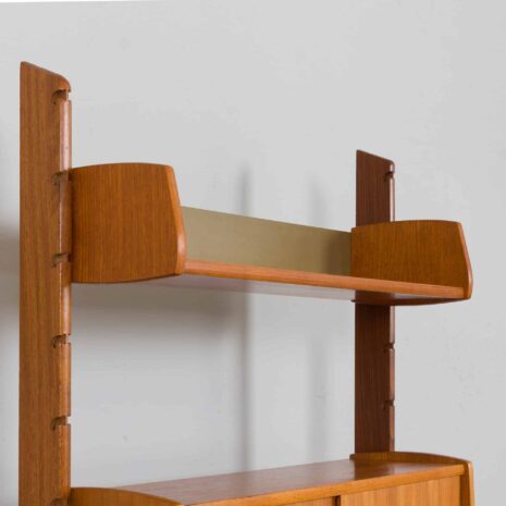 22120 Ergo bookcase in teak Wall unit by John Texmon and Einar Blindheim, Norway 1960s-11 Ergo bookcase in teak Wall unit by John Texmon and Einar Blindheim Norway s