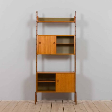 22120 Ergo bookcase in teak Wall unit by John Texmon and Einar Blindheim, Norway 1960s-4 Ergo bookcase in teak Wall unit by John Texmon and Einar Blindheim Norway s