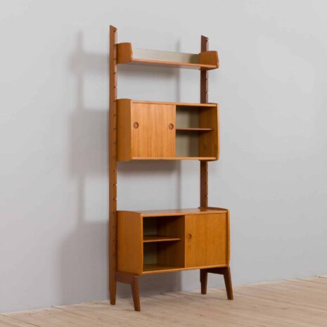 22120 Ergo bookcase in teak Wall unit by John Texmon and Einar Blindheim, Norway 1960s-6 Ergo bookcase in teak Wall unit by John Texmon and Einar Blindheim Norway s