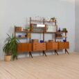 Teak free standing  bay Ergo wall unit by John Texmon and Einar Blindheim Norway s