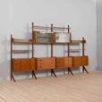 Teak free standing  bay Ergo wall unit by John Texmon and Einar Blindheim Norway s