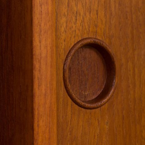 22122 Teak free standing 4 bay Ergo wall unit by John Texmon and Einar Blindheim, Norway 1960s-38 Teak free standing bay Ergo wall unit by John Texmon and Einar Blindheim Norway s