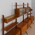 Teak free standing  bay Ergo wall unit by John Texmon and Einar Blindheim Norway s