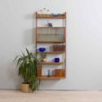 Scandinavian teak Ergo one bay wall unit with glass cabinet Norway s