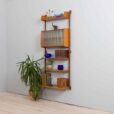 Scandinavian teak Ergo one bay wall unit with glass cabinet Norway s