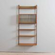 Scandinavian teak Ergo one bay wall unit with glass cabinet Norway s