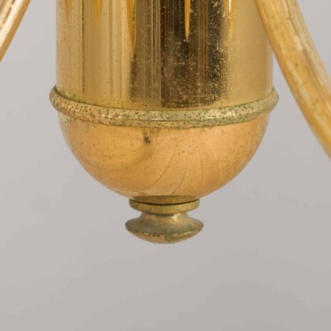 22145 Gaetano Sciolari Duży żyrandol z mosiądzu i szkła kryształowego, Włochy, lata 70-6 Gaetano Sciolari Duży mosiężny żyrandol ze szkła kryształowego Włochy s