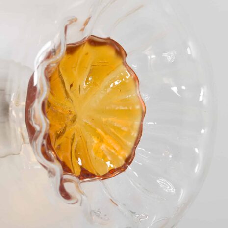 22148 Mazzega Space Age Murano glass chrome plated chandelier, Italy 1970s-5 Mazzega Space Age Muranoglas verchromt Kronleuchter Italien s