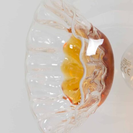 22148 Mazzega Space Age Murano glass chrome plated chandelier, Italy 1970s-7 Mazzega Space Age Muranoglas verchromt Kronleuchter Italien s