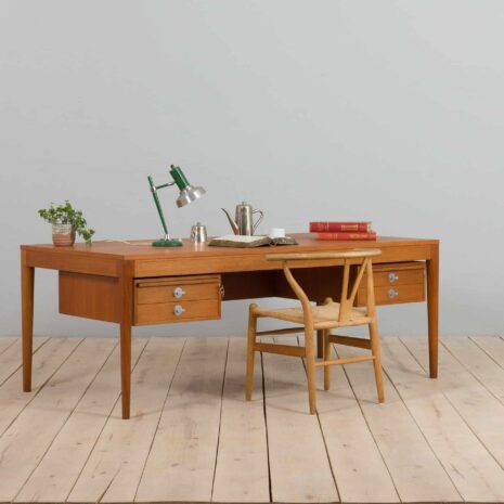 22071 Extra Large Diplomat Desk by Finn Juhl for France _ Søn - France _ Daverkosen, Denmark, 1960s-2 Extra Large Diplomat Desk by Finn Juhl for France Son France Daverkosen Denmark s