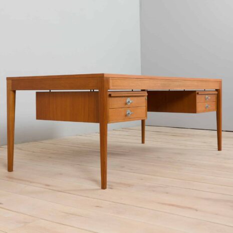 22071 Extra Large Diplomat Desk by Finn Juhl for France _ Søn - France _ Daverkosen, Denmark, 1960s-22 Extra Large Diplomat Desk by Finn Juhl for France Son France Daverkosen Denmark s