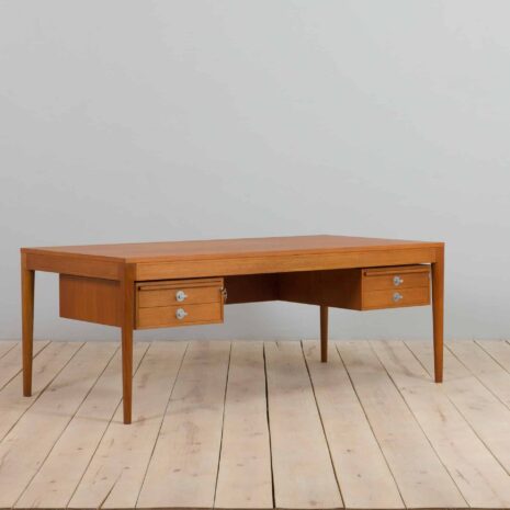 22071 Extra Large Diplomat Desk by Finn Juhl for France _ Søn - France _ Daverkosen, Denmark, 1960s-3 Extra Large Diplomat Desk by Finn Juhl for France Son France Daverkosen Denmark s