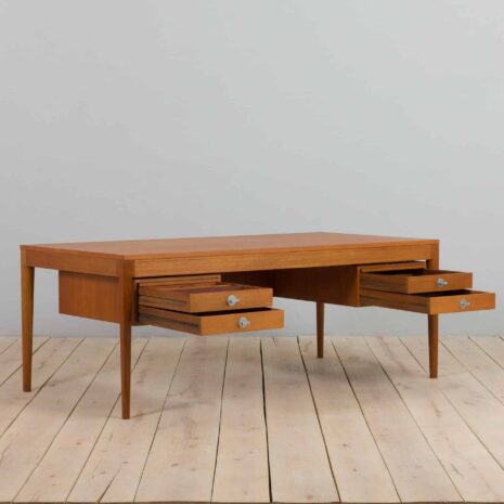 22071 Extra Large Diplomat Desk by Finn Juhl for France _ Søn - France _ Daverkosen, Denmark, 1960s-5 Extra Large Diplomat Desk by Finn Juhl for France Son France Daverkosen Denmark s