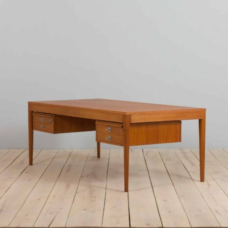 22071 Extra Large Diplomat Desk by Finn Juhl for France _ Søn - France _ Daverkosen, Denmark, 1960s-7 Extra Large Diplomat Desk by Finn Juhl for France Son France Daverkosen Denmark s