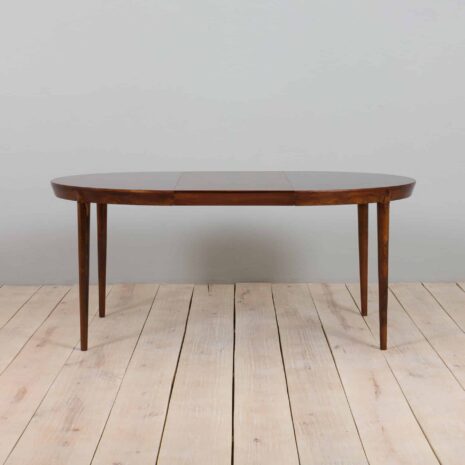 22078 Severin Hansen rosewood round extension table for Haslev, Denmark 1960s-2 Severin Hansen rosewood round extension table for Haslev Denmark s