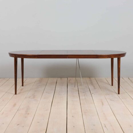22078 Severin Hansen rosewood round extension table for Haslev, Denmark 1960s-3 Severin Hansen rosewood round extension table for Haslev Denmark s
