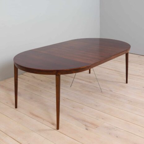 22078 Severin Hansen rosewood round extension table for Haslev, Denmark 1960s-4 Severin Hansen rosewood round extension table for Haslev Denmark s