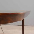 Severin Hansen rosewood round extension table for Haslev Denmark s