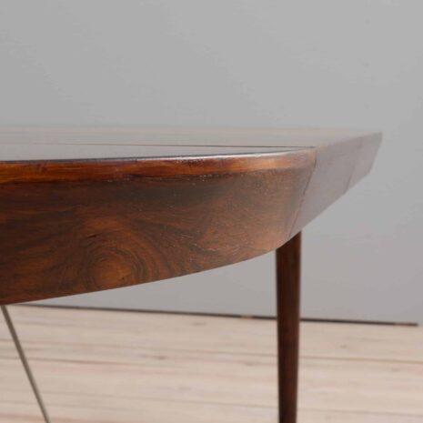 22078 Severin Hansen rosewood round extension table for Haslev, Denmark 1960s-5 Severin Hansen rosewood round extension table for Haslev Denmark s