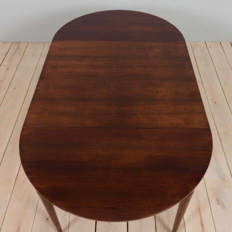 22078 Severin Hansen rosewood round extension table for Haslev, Denmark 1960s-6 Severin Hansen rosewood round extension table for Haslev Denmark s