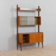 Scandinavian free standing Ergo wall unit with sideboard and glass cabinet Norway s