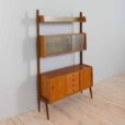 Scandinavian free standing Ergo wall unit with sideboard and glass cabinet Norway s