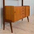 Scandinavian free standing Ergo wall unit with sideboard and glass cabinet Norway s