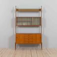 Scandinavian free standing Ergo wall unit with sideboard and glass cabinet Norway s