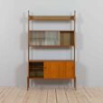 Scandinavian free standing Ergo wall unit with sideboard and glass cabinet Norway s