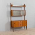 Scandinavian free standing Ergo wall unit with sideboard and glass cabinet Norway s