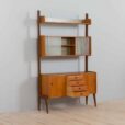 Scandinavian free standing Ergo wall unit with sideboard and glass cabinet Norway s