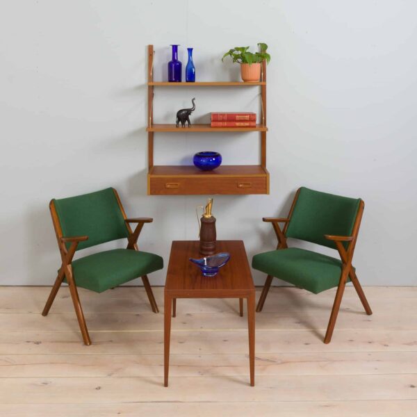 small entry wall unit in teak by preben Sorensen