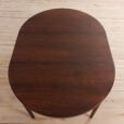 Danish extension rosewood dining table with leaves