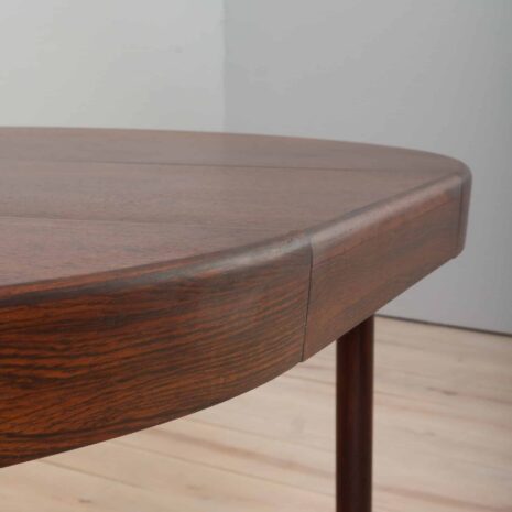 22151 Danish extension rosewood dining table with 2 leaves, 1960-12 Danish extension rosewood dining table with leaves