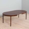Danish extension rosewood dining table with leaves