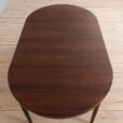 Danish extension rosewood dining table with leaves