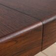 Danish extension rosewood dining table with leaves