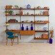 Modular Teak Desk Wall Unit by Kai Kristiansen for FM Mobler Denmark s