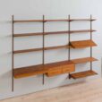 Modular Teak Desk Wall Unit by Kai Kristiansen for FM Mobler Denmark s