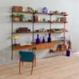 Modular Teak Desk Wall Unit by Kai Kristiansen for FM Mobler Denmark s