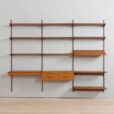 Modular Teak Desk Wall Unit by Kai Kristiansen for FM Mobler Denmark s