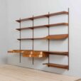 Modular Teak Desk Wall Unit by Kai Kristiansen for FM Mobler Denmark s