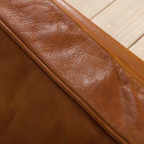 22187Mogens Hansen mid century cognac aniline buffalo lather sofa, Denmark 1970s(1) Mogens Hansen mid century cognac aniline buffalo lather sofa Denmark s